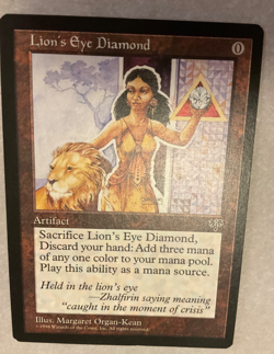 Magic the Gathering Mirage - Lion's Eye Diamond MTG wizards Of The Coast 1996 - Image 1