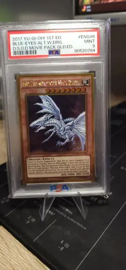 Yugioh Blue-Eyes Alternative White Dragon MVP1-ENG46 1st Edition PSA 9 GOLD - Image 1