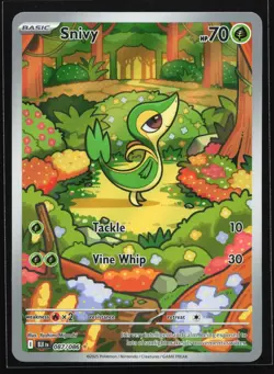 Snivy 087/086 - S&V Black Bolt - Illustration Rare IR - Pokemon TCG Card NM - Image 1
