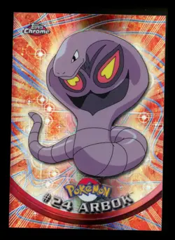 SPECTRA Arbok #24 Topps Chrome 2000 Series 1 T.V Holo Pokemon Card TCG - Image 1