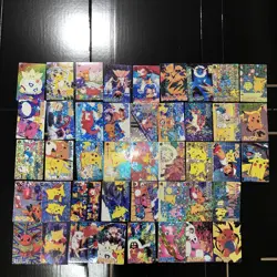 Pokemon Vintage Pocket Monsters Vending HOLO Prism Sticker (43 Cards) Rare Set - Image 1