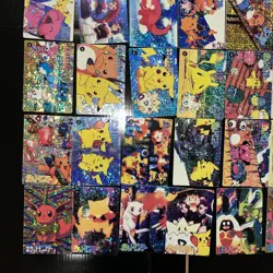 Pokemon Vintage Pocket Monsters Vending HOLO Prism Sticker (43 Cards) Rare Set - Image 2