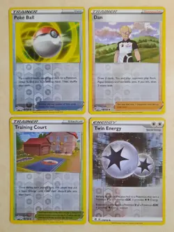 Rebel Clash Set of 13 (Reverse Holo Common & Uncommon) Pokemon Cards. - Image 3