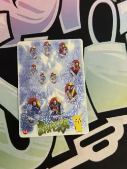 Pokemon Pocket Monsters Vintage Vending Prism Sticker Card #94 Pokeball Collage - Image 2