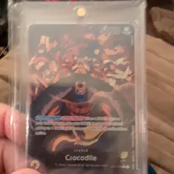 Crocodile Leader Alt Art AA OP04-058 One Piece TCG Kingdoms of Intrigue ENGLISH - Image 1