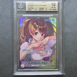 CHARLOTTE PUDDING LEADER ALT ART OP08-058 ONE PIECE CARD JAPANESE BECKETT BGS 10 - Image 1