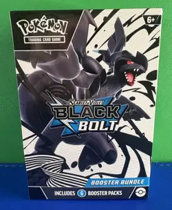 Pokemon TCG Black Bolt Booster Bundle - 6 Packs - SEALED - a few tiny holes - Image 1