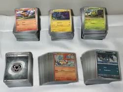 Pokemon TCG Rare Common Holo Bulk Black Bolt White Flare Set Lot ~400 Cards - Image 1