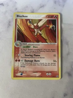 Blaziken 1/106 Holo Rare Pokemon EX Emerald - Image 1