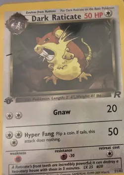 Pokemon Team Rocket 2000 Magnemite Dark Dugtrio Voltorb Raticate FIRST EDITION - Image 5