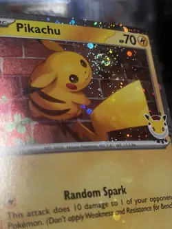 Pikachu 051/162 SWIRL Cosmos Holo - Pokemon Day 2026 Stamped Promo TCG - Image 1