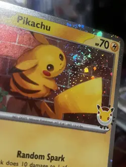Pikachu 051/162 SWIRL Cosmos Holo - Pokemon Day 2026 Stamped Promo TCG - Image 2