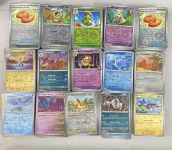 1000 Pokemon TCG Reverse Holo Foil Only Bulk Lot Scarlet & Violet Era Near Mint - Image 1