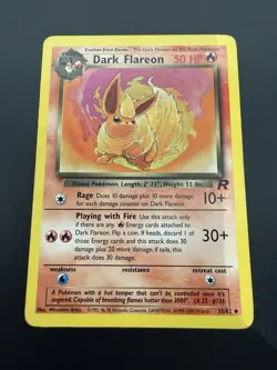 Dark Flareon 35/82 | Team Rocket | Uncommon Pokemon Card | MP - Image 1