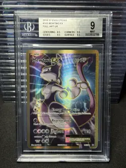 Mewtwo EX UR 103/108 Pokemon XY Evolutions Full Art Ultra Rare 2016 BGS 9 - Image 1