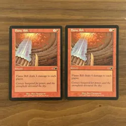 Flame Rift LP x2 Nemesis 2000 Magic the Gathering Card MTG - Image 1