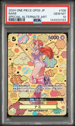 2024 ONE PIECE JPN OP09-EMPERORS IN THE NEW WORLD #106 NAMI PSA 10 - Image 1