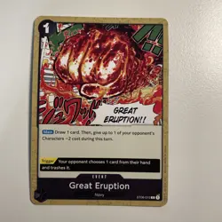 Great Eruption ST06-015 Starter Deck 6: Absolute Justice - One Piece TCG CCG NM - Image 1