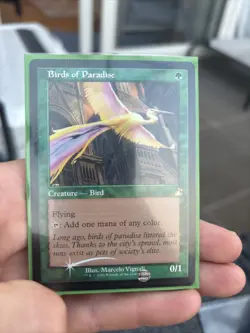 MTG Near Mint Foil Birds of Paradise (Retro) - [Ravnica Remastered] - Image 1