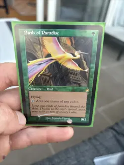 MTG Near Mint Foil Birds of Paradise (Retro) - [Ravnica Remastered] - Image 3
