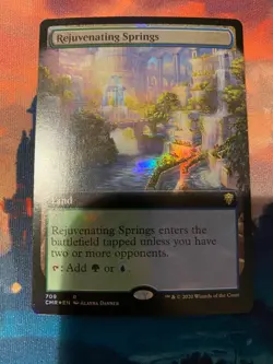 MTG Commander Legends Rejuvenating Springs Extended Art Foil - Image 1