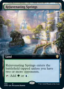 1x Rejuvenating Springs - Foil - Extended Art Light Play MTG Magic - Kid Icarus - Image 1