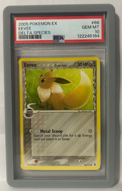 2005 POKEMON EX DELTA SPECIES 68/113 EEVEE PSA 10 *** POP 34 *** - Image 1