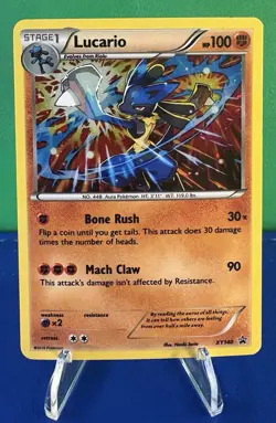 Pokemon TCG Lucario XY140 Holo Rare Black Star Promo - NM/LP - Image 1