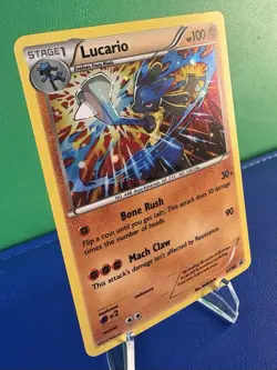 Pokemon TCG Lucario XY140 Holo Rare Black Star Promo - NM/LP - Image 3
