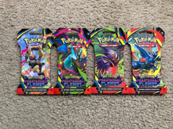 2025 POKEMON PHANTASMAL FLAMES 4 SEALED SLEEVED BOOSTER PACK ART SET LOT 4 PACKS - Image 1