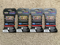 2025 POKEMON PHANTASMAL FLAMES 4 SEALED SLEEVED BOOSTER PACK ART SET LOT 4 PACKS - Image 2