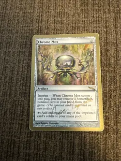 Mtg 1x Gold Border Chrome Mox 2004 World Championship HP - Image 1