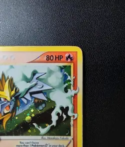 Pokemon Card-Entei-Gold Star-Holo-Unseen Forces-113/115-ENG-Played - Image 4