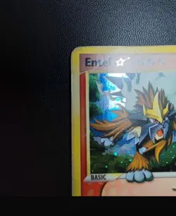 Pokemon Card-Entei-Gold Star-Holo-Unseen Forces-113/115-ENG-Played - Image 5