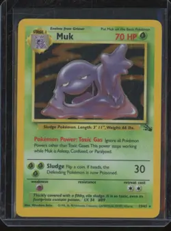 1999 Pokemon Fossil Set MUK #13/62 Holo Rare Unlimited BW9 - Image 1