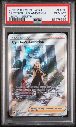 PSA 10 2023 Cynthia's Ambition GG60/GG70 Crown Zenith Galarian Gallery - Image 1