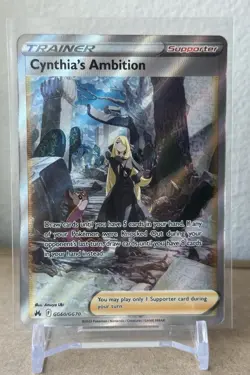 Pokemon Crown Zenith Galarian Gallery Cynthia’s Ambition GG60/GG70 Full Art NM++ - Image 1
