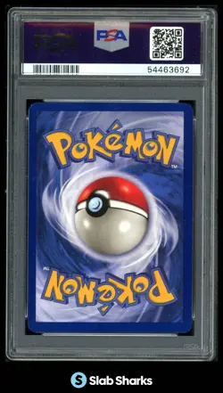 1999 POKEMON SET UNLIMITED #12/102 NINETALES HOLO PSA 8 - Image 2