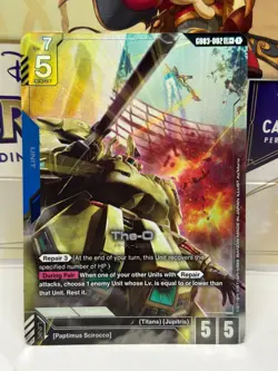 The-O GD03-002 LR+ Alt Art Steel Requiem Gundam TCG Card Game CCG English - Image 1