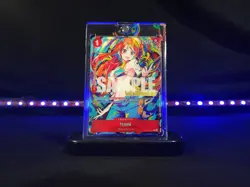 1 of 3 Doujin Dojo Secret Rare Nami One Piece Trading Card Holo Custom - Image 2