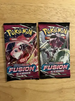 Pokemon 2X FUSION STRIKE BOOSTER PACK -10 Cards/Pack - NEW -FACTORY SEALED - Image 1