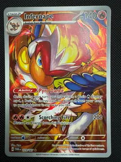 Infernape Illustration Twilight Masquerade Pokemon TCG Card 173/167 - Image 1