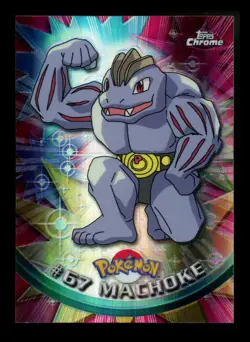 SPECTRA Machoke #67 Topps Chrome 2000 Series 1 T.V Holo Pokemon Card TCG - Image 1