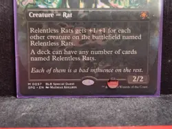 Relentless Rats (Borderless) #57 (NM) Special Guests SPG Magic MTG - Image 3
