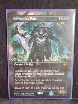 Relentless Rats (Borderless) #57 (NM) Special Guests SPG Magic MTG - Image 4