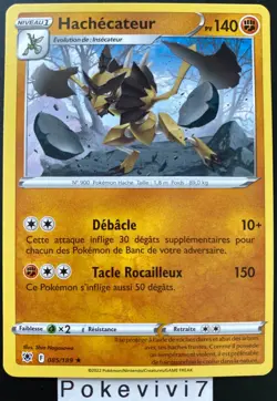 Carte Pokemon HACHECATEUR 085/189 Rare Epee et Bouclier 10 EB10 FR NEUF - Image 1