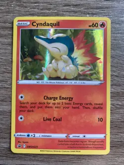 Pokemon TCG Promo SWSH221 Holographic Cyndaquil Near Mint - Image 1