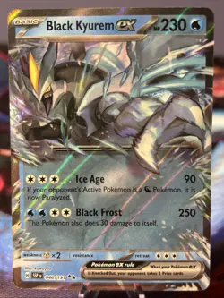 2024 POKEMON SSP EN-SURGING SPARKS 048 BLACK KYUREM EX NM/M - Image 1