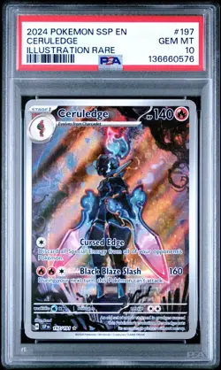 [PSA 10] Ceruledge 197/191 Surging Sparks Illustration Rare POKEMON - Image 1
