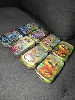 Pokemon TCG Prismatic Evolutions Lot of 8 Sealed Mini Tins - Image 2